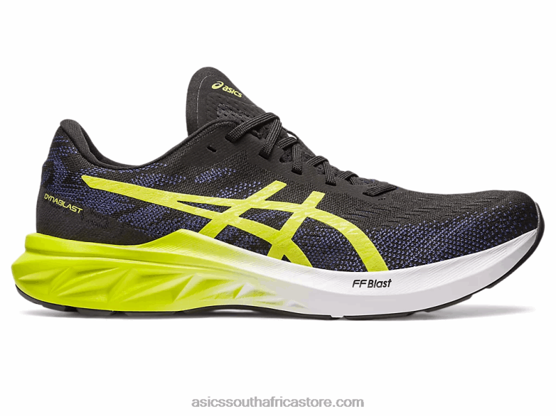 Men Asics Dynablast 3 LH4X0264 Black/Lime Zest