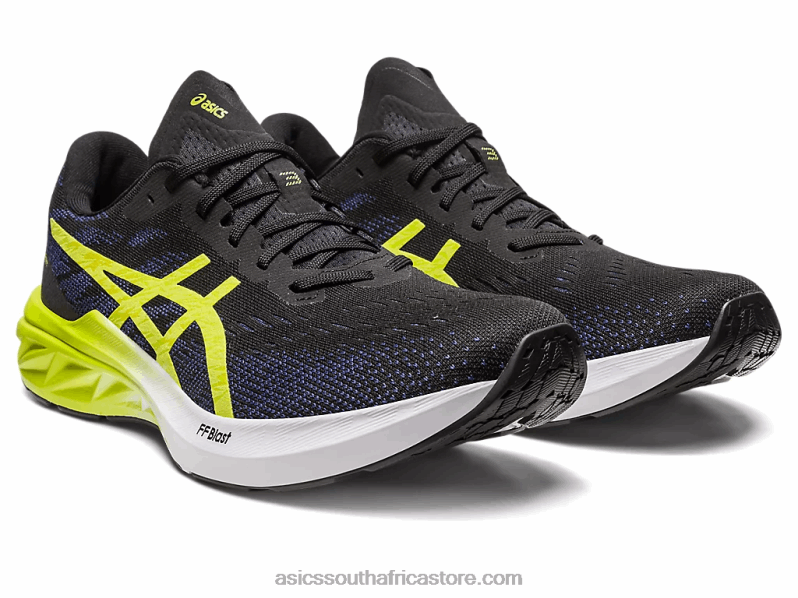 Men Asics Dynablast 3 LH4X0264 Black/Lime Zest