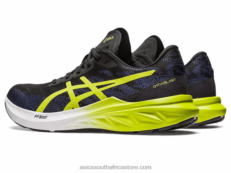 Men Asics Dynablast 3 LH4X0264 Black/Lime Zest
