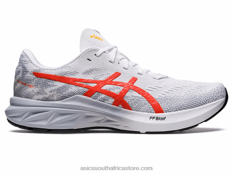 Men Asics Dynablast 3 LH4X0792 White/Cherry Tomato