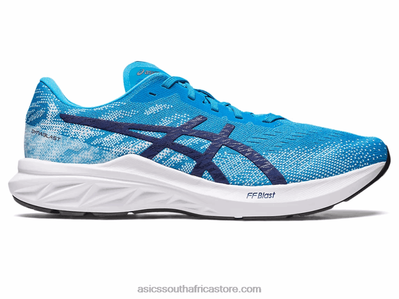 Men Asics Dynablast 3 LH4X088 Island Blue/Indigo Blue
