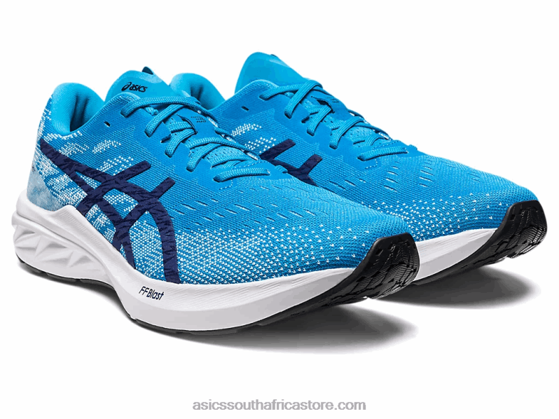 Men Asics Dynablast 3 LH4X088 Island Blue/Indigo Blue