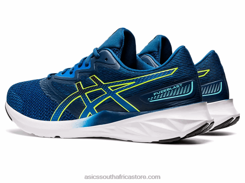 Men Asics Fuzeblast LH4X01579 Lake Drive/Hazard Green