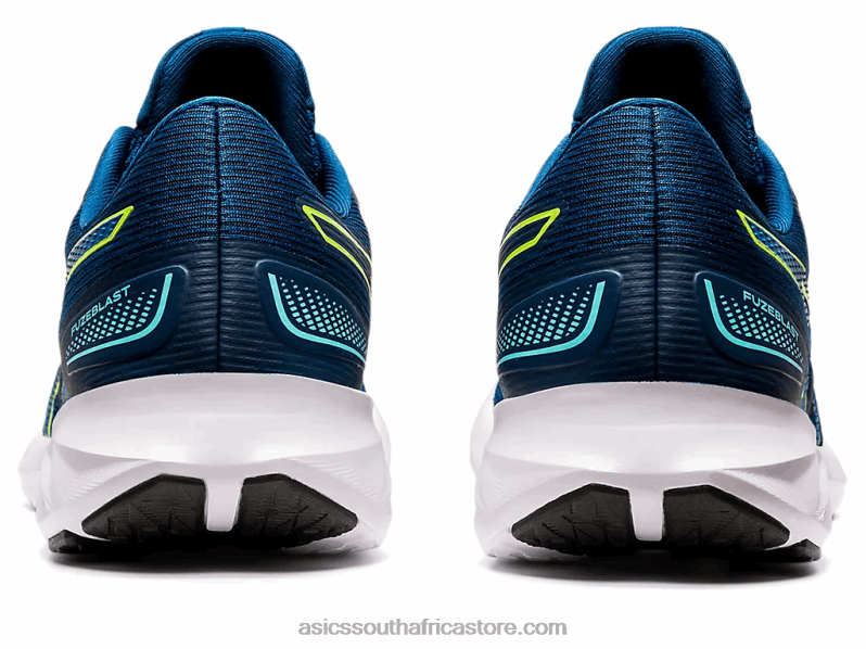 Men Asics Fuzeblast LH4X01579 Lake Drive/Hazard Green