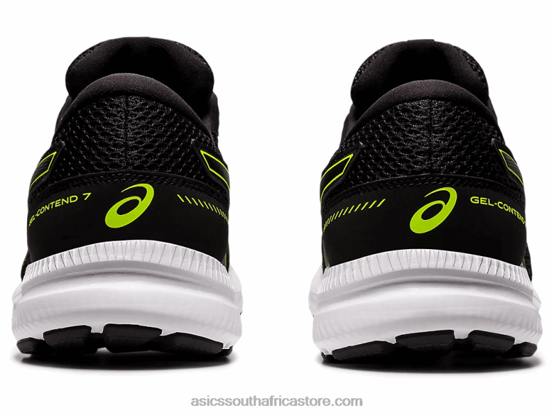Men Asics Gel-Contend 7 Extra Wide LH4X01951 Black/Hazard Green