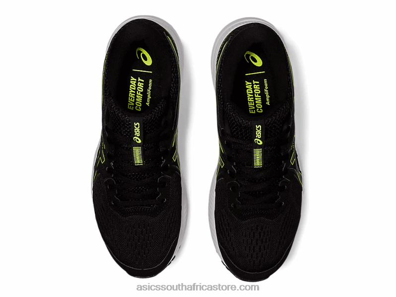 Men Asics Gel-Contend 7 Extra Wide LH4X01951 Black/Hazard Green