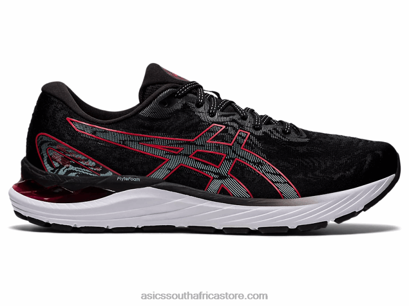 Men Asics Gel-Cumulus 23 LH4X01853 Black/Electric Red Men Asics Gel-Cumulus 23 LH4X01853 Black/Electric Red