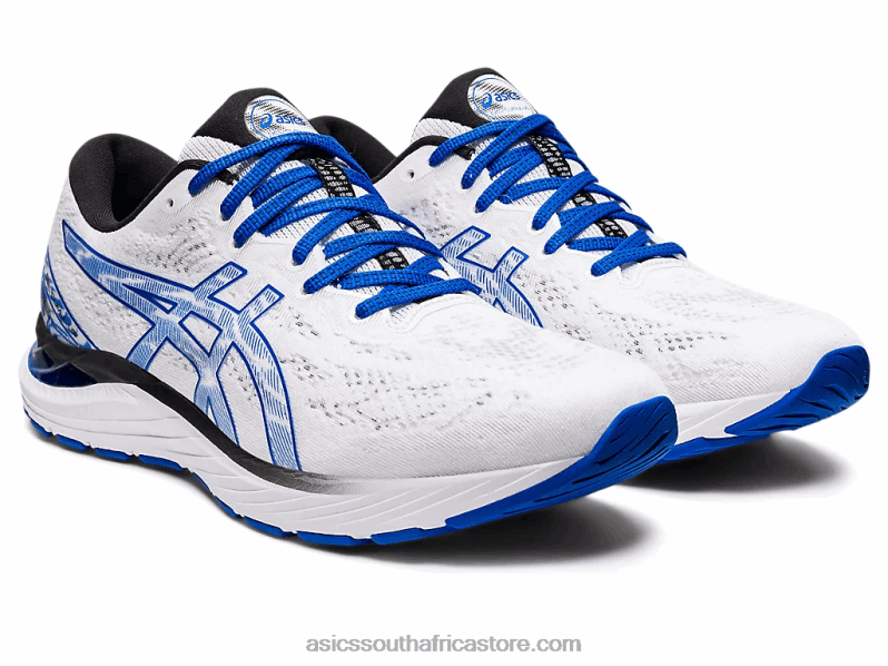 Men Asics Gel-Cumulus 23 LH4X0565 White/Tuna Blue