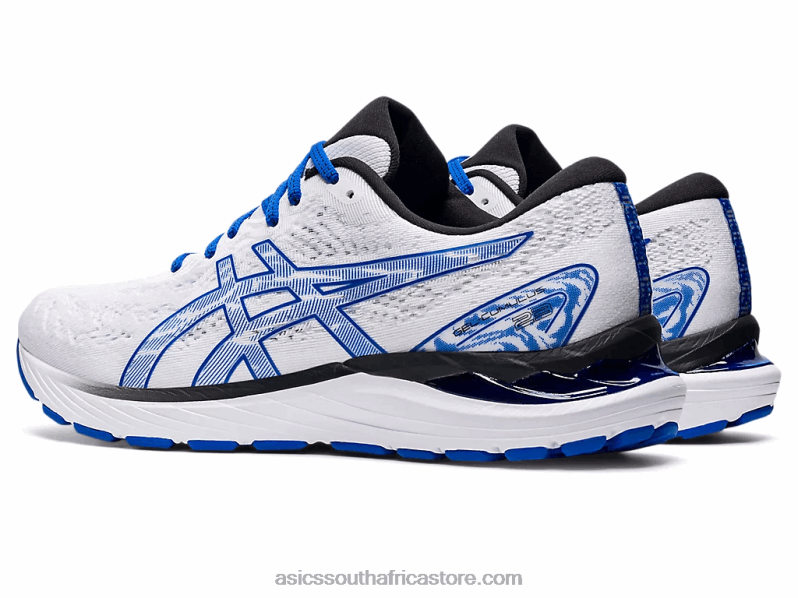 Men Asics Gel-Cumulus 23 LH4X0565 White/Tuna Blue