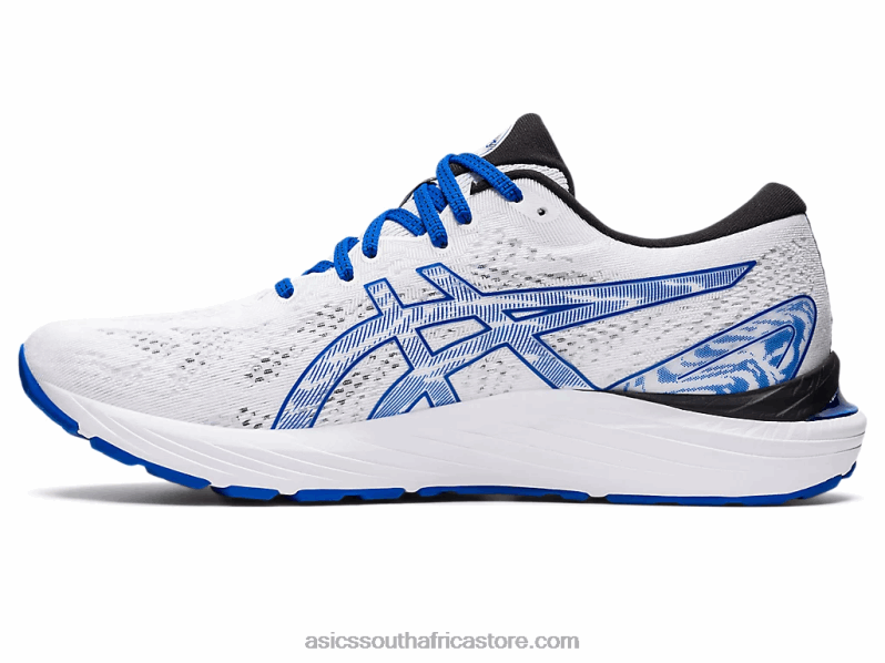 Men Asics Gel-Cumulus 23 LH4X0565 White/Tuna Blue