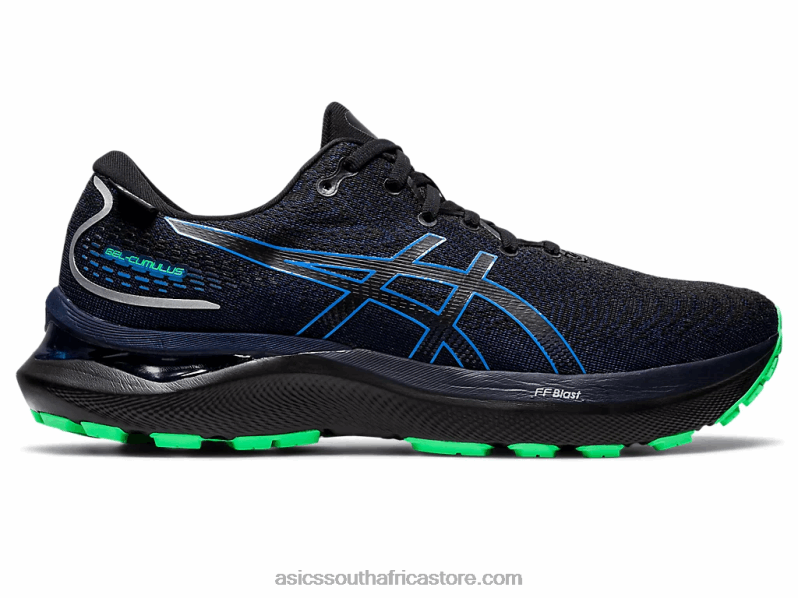 Men Asics Gel-Cumulus 24 Gtx LH4X0589 Black/Blue Coast