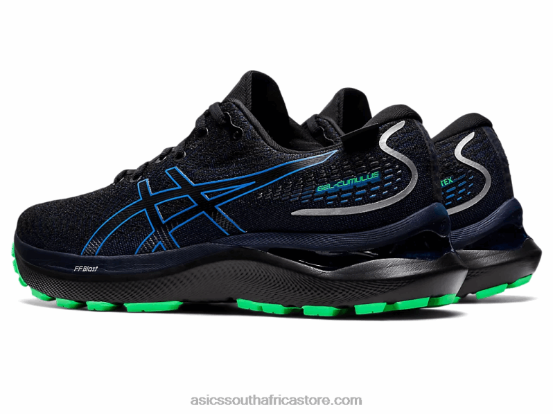 Men Asics Gel-Cumulus 24 Gtx LH4X0589 Black/Blue Coast