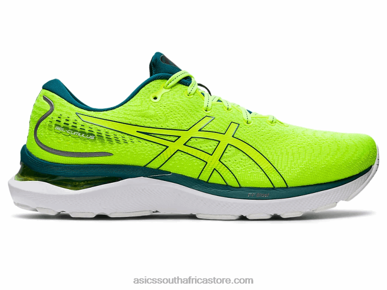 Men Asics Gel-Cumulus 24 LH4X01036 Safety Yellow/Velvet Pine