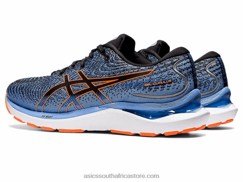 Men Asics Gel-Cumulus 24 LH4X01311 Black/Shocking Orange