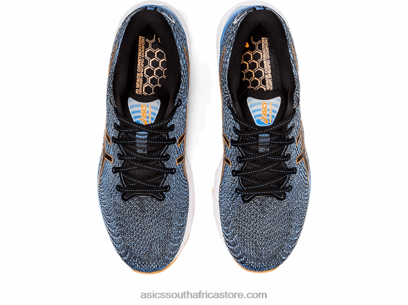 Men Asics Gel-Cumulus 24 LH4X01311 Black/Shocking Orange