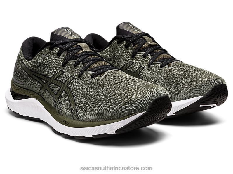 Men Asics Gel-Cumulus 24 LH4X01314 Olive Canvas/Black
