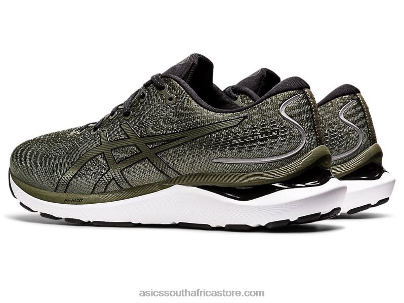 Men Asics Gel-Cumulus 24 LH4X01314 Olive Canvas/Black