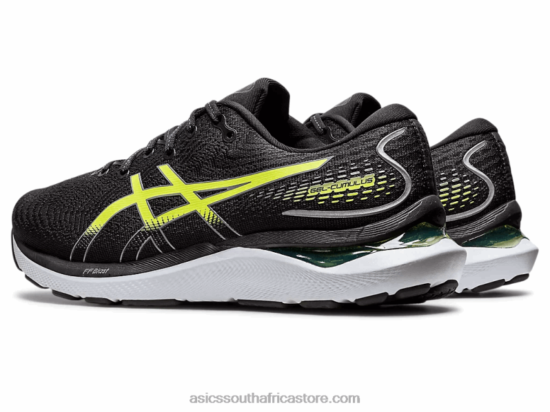 Men Asics Gel-Cumulus 24 LH4X01316 Black/Hazard Green