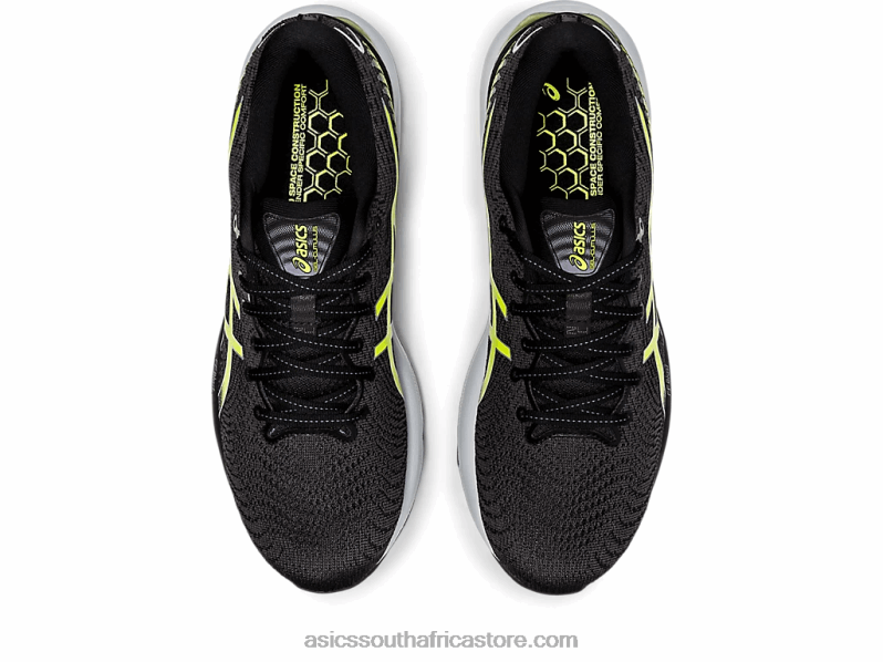 Men Asics Gel-Cumulus 24 LH4X01316 Black/Hazard Green