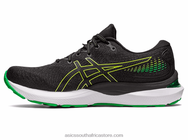 Men Asics Gel-Cumulus 24 LH4X0422 Black/Lime Zest