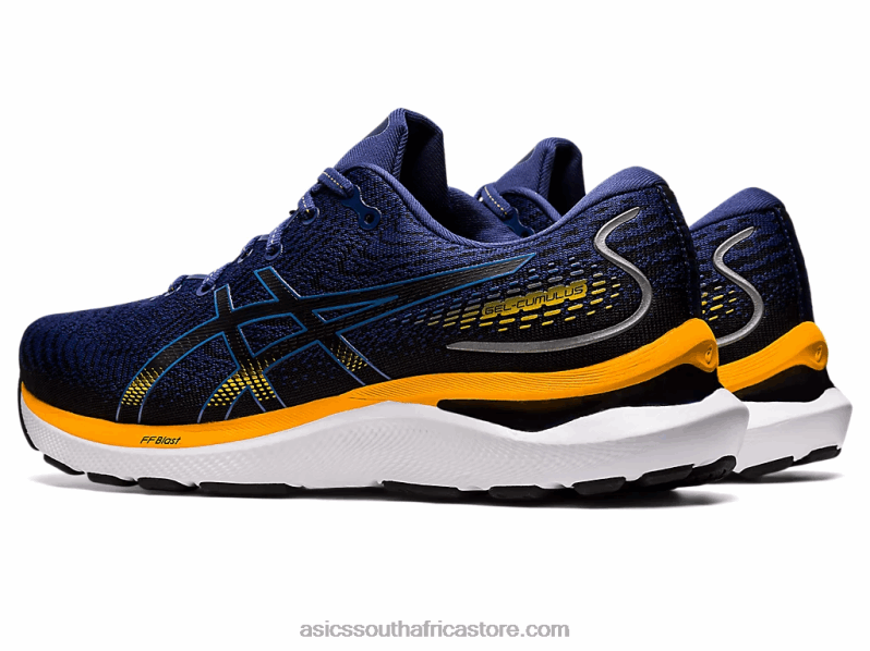Men Asics Gel-Cumulus 24 LH4X0824 Deep Ocean/Amber