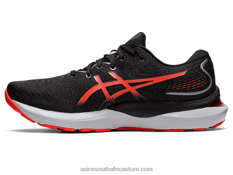 Men Asics Gel-Cumulus 24 LH4X0919 Black/Cherry Tomato