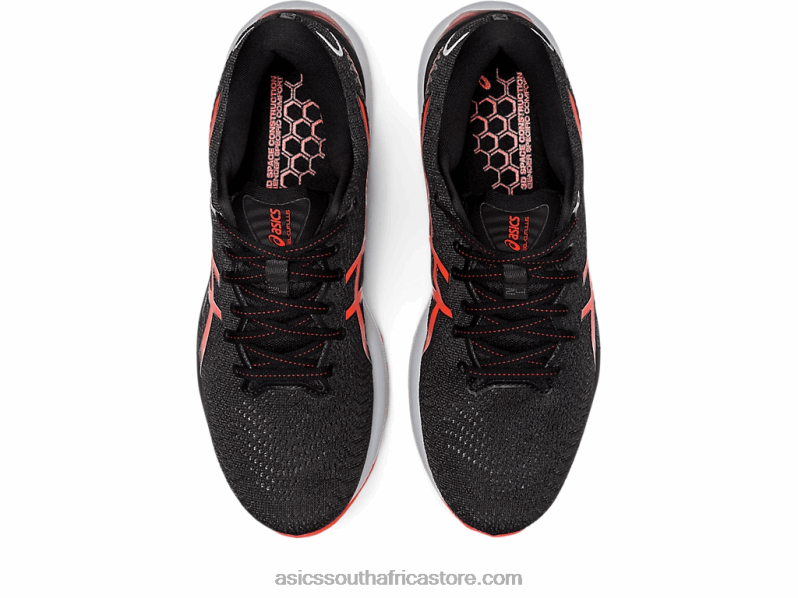 Men Asics Gel-Cumulus 24 LH4X0919 Black/Cherry Tomato