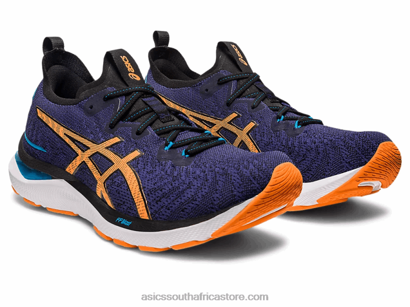 Men Asics Gel-Cumulus 24 Mk LH4X0632 Indigo Blue/Sun Peach