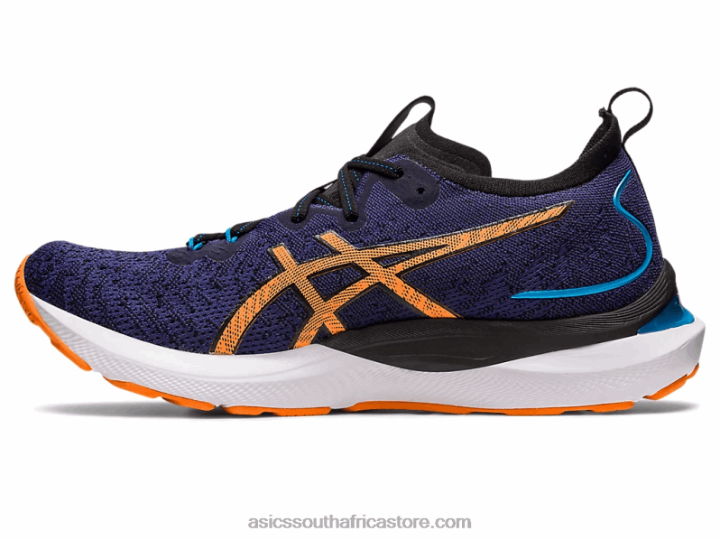 Men Asics Gel-Cumulus 24 Mk LH4X0632 Indigo Blue/Sun Peach