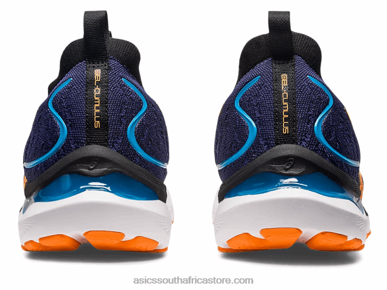 Men Asics Gel-Cumulus 24 Mk LH4X0632 Indigo Blue/Sun Peach