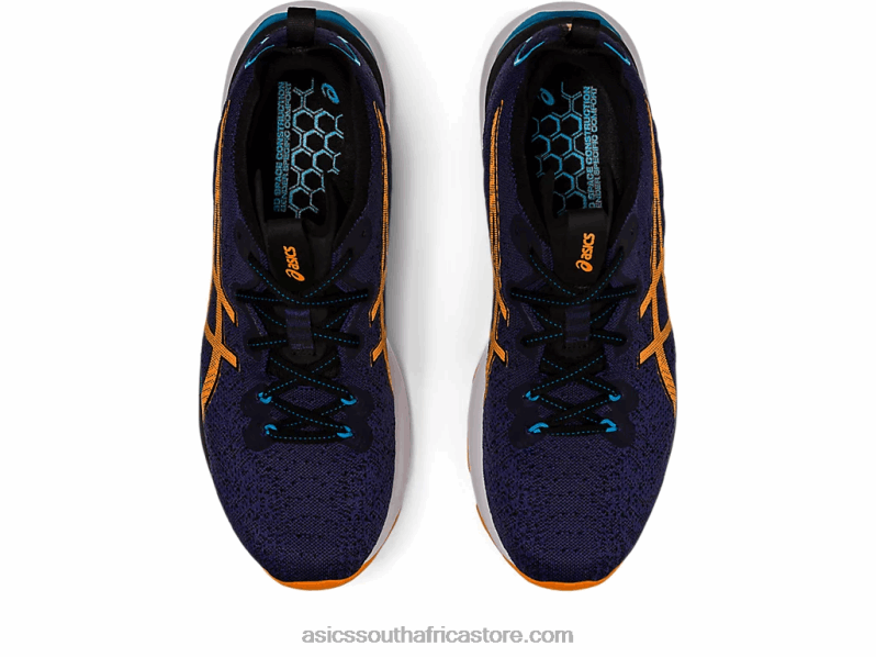 Men Asics Gel-Cumulus 24 Mk LH4X0632 Indigo Blue/Sun Peach