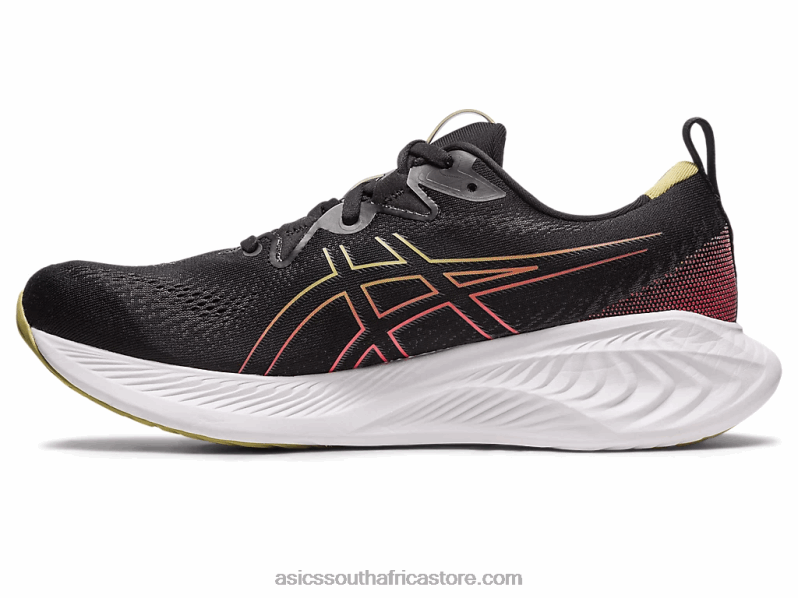 Men Asics Gel-Cumulus 25 LH4X0123 Black/Electric Red