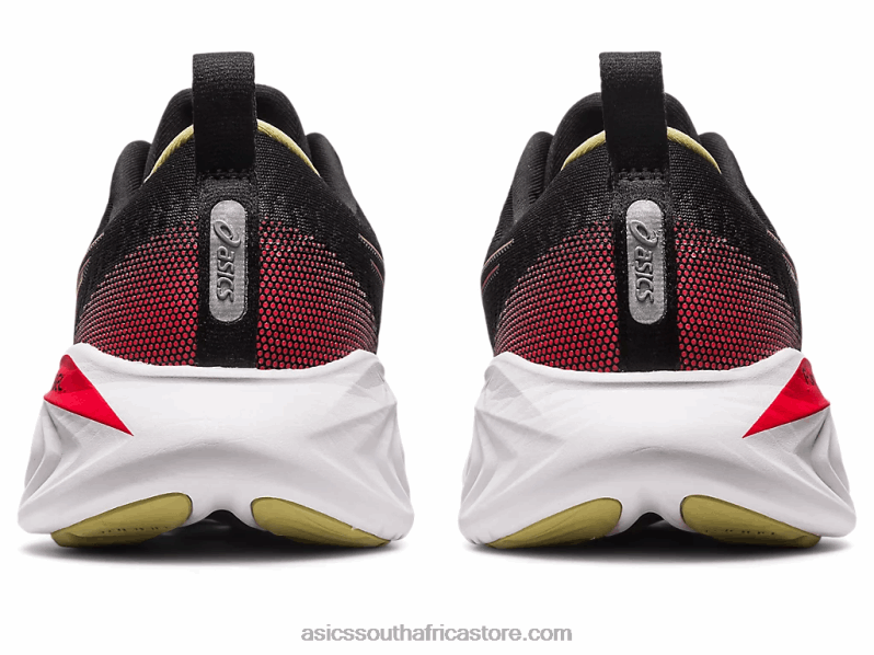 Men Asics Gel-Cumulus 25 LH4X0123 Black/Electric Red