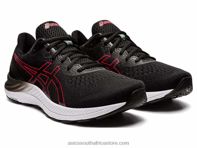 Men Asics Gel-Excite 8 LH4X01696 Black/Electric Red