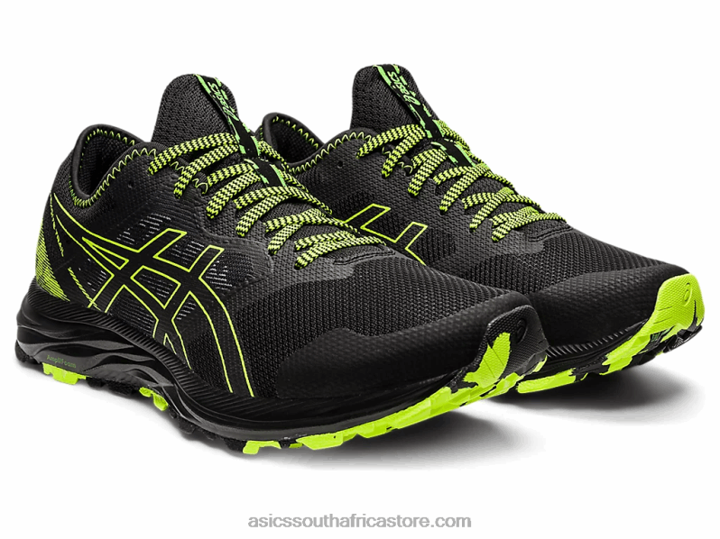 Men Asics Gel-Excite Trail LH4X01582 Black/Hazard Green