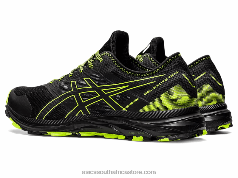 Men Asics Gel-Excite Trail LH4X01582 Black/Hazard Green