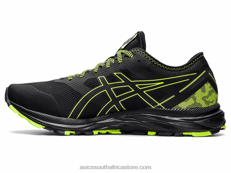 Men Asics Gel-Excite Trail LH4X01582 Black/Hazard Green