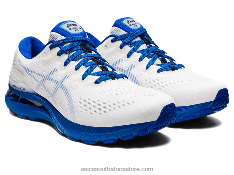 Men Asics Gel-Kayano 28 LH4X01199 White/Tuna Blue