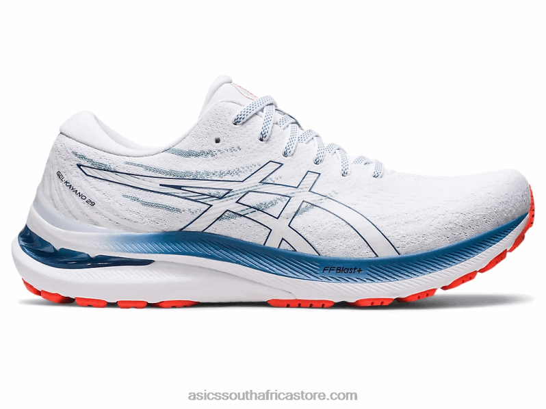 Men Asics Gel-Kayano 29 LH4X01170 White/Deep Ocean