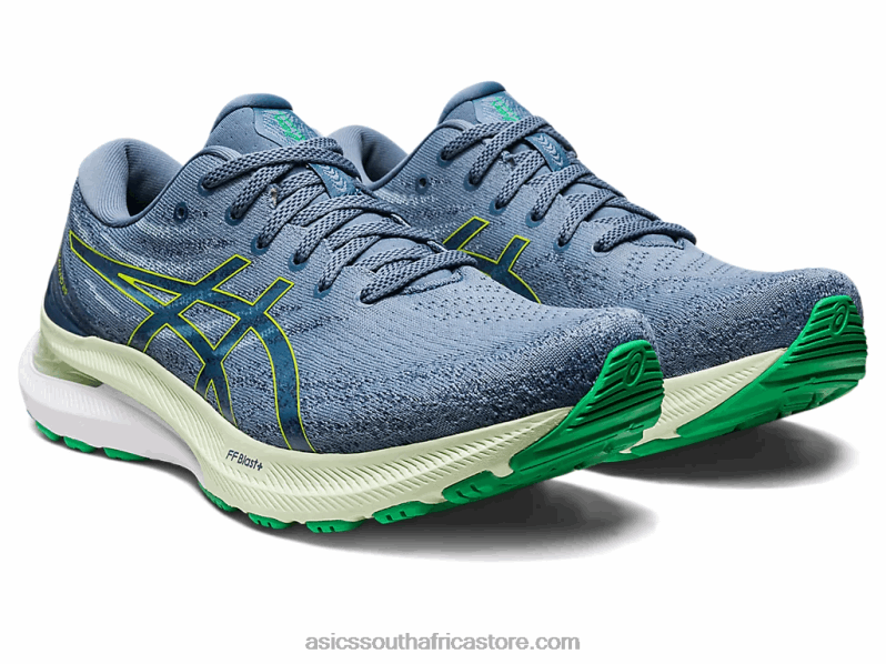 Men Asics Gel-Kayano 29 LH4X0380 Steel Blue/Lime Zest