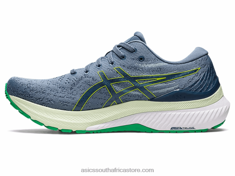 Men Asics Gel-Kayano 29 LH4X0380 Steel Blue/Lime Zest