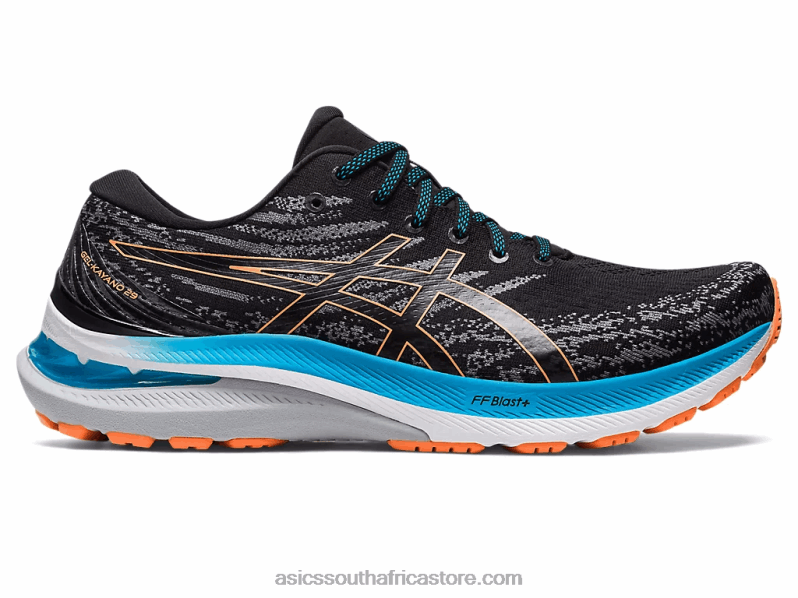 Men Asics Gel-Kayano 29 LH4X0397 Black/Sun Peach