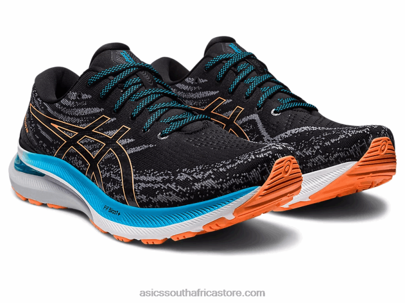 Men Asics Gel-Kayano 29 LH4X0397 Black/Sun Peach
