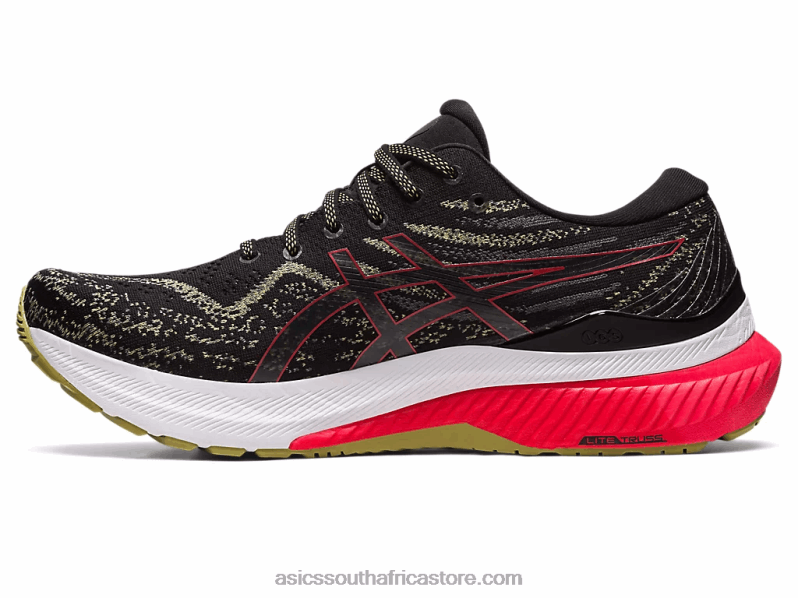 Men Asics Gel-Kayano 29 LH4X0431 Black/Electric Red