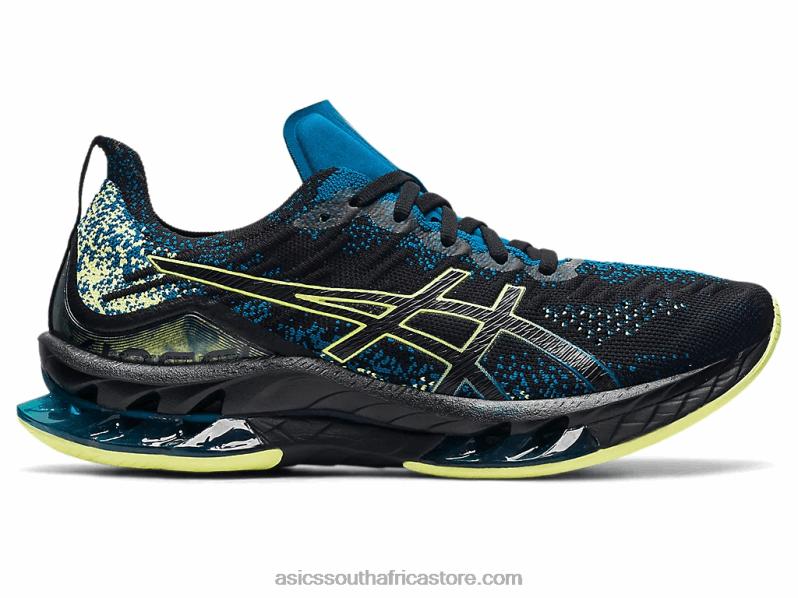 Men Asics Gel-Kinsei Blast LH4X01680 Black/Glow Yellow