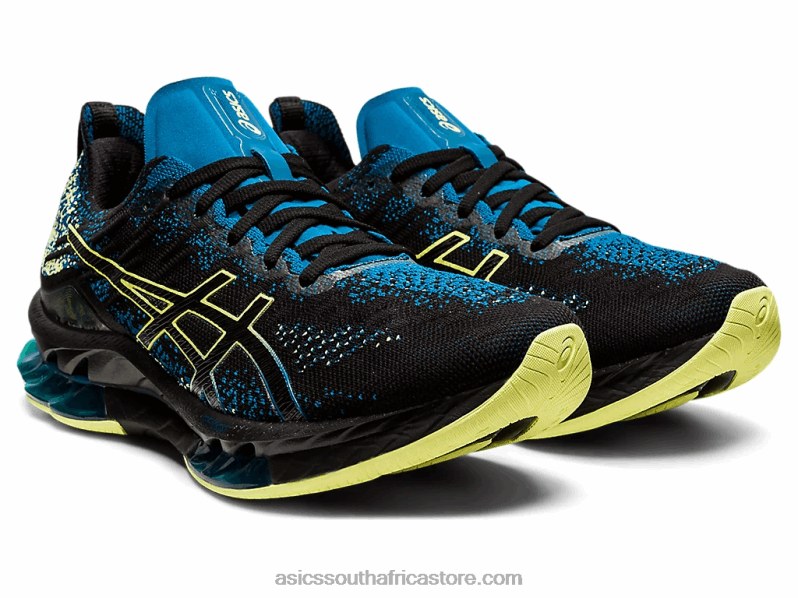Men Asics Gel-Kinsei Blast LH4X01680 Black/Glow Yellow
