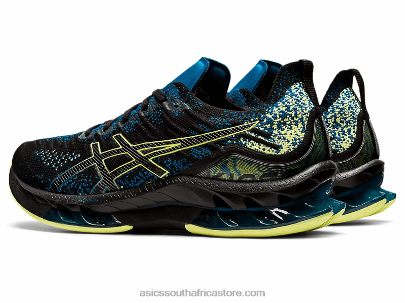 Men Asics Gel-Kinsei Blast LH4X01680 Black/Glow Yellow