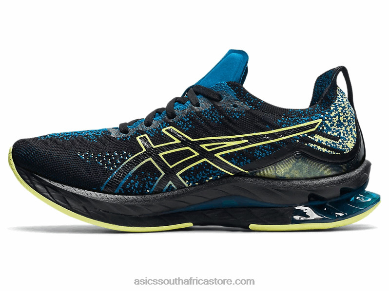 Men Asics Gel-Kinsei Blast LH4X01680 Black/Glow Yellow