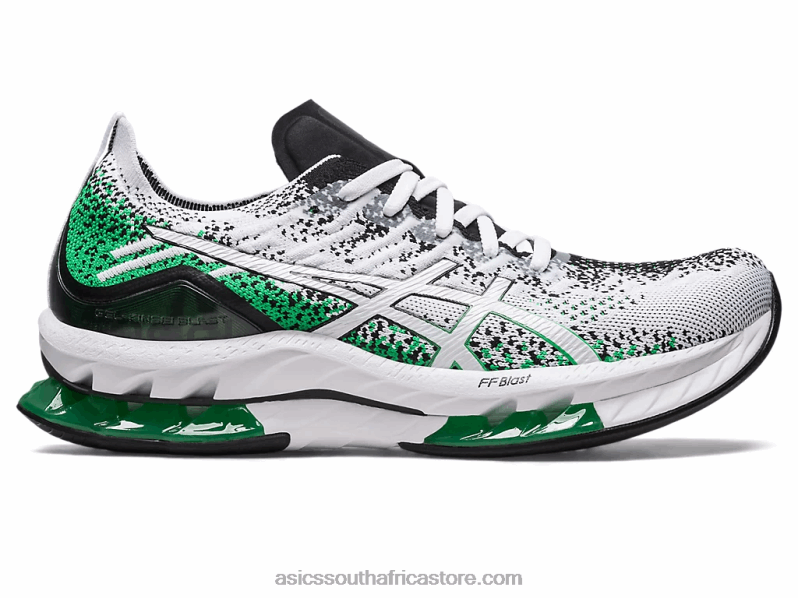 Men Asics Gel-Kinsei Blast LH4X0448 White/Cilantro