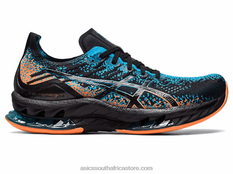 Men Asics Gel-Kinsei Blast LH4X0459 Black/Island Blue